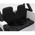 Geoland Power terénní auto pro 2 děti bílá + dálkové + 2x200W motory + zavazadlový prostor + MP3 + LED rádio