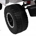 Geoland Power terénní auto pro 2 děti bílá + dálkové + 2x200W motory + zavazadlový prostor + MP3 + LED rádio