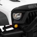 Geoland Power terénní auto pro 2 děti bílá + dálkové + 2x200W motory + zavazadlový prostor + MP3 + LED rádio