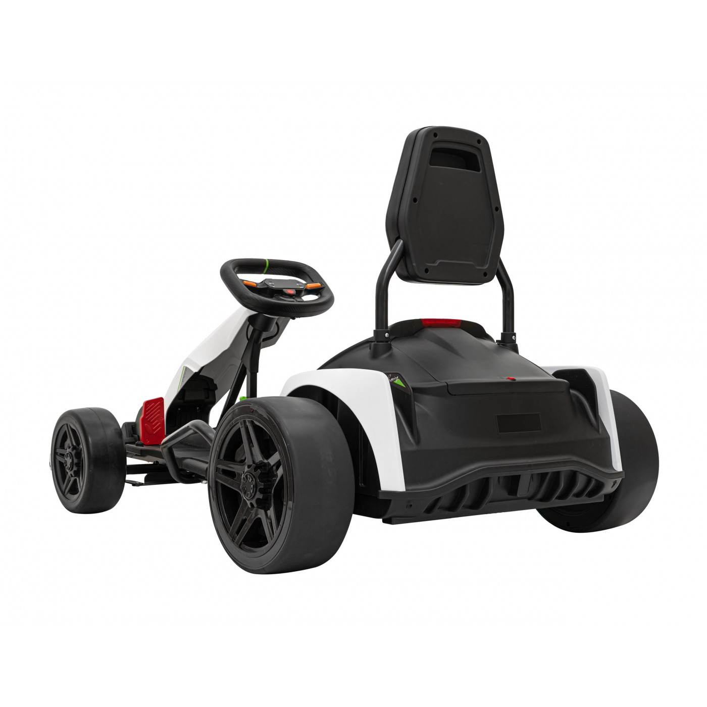 Motokára Fast 3 Drift na baterii pro děti bílá + funkce Drift 2x150W motory + LED rádio + pásy