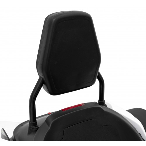 Motokára Fast 3 Drift na baterii pro děti bílá + funkce Drift 2x150W motory + LED rádio + pásy