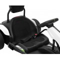Motokára Fast 3 Drift na baterii pro děti bílá + funkce Drift 2x150W motory + LED rádio + pásy