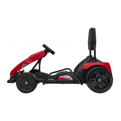 Rychlá 3 Drift dětská baterie motokára červená Drift funkce 2x150W motory LED rádiové pásy