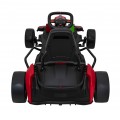Rychlá 3 Drift dětská baterie motokára červená Drift funkce 2x150W motory LED rádiové pásy