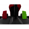 Rychlá 3 Drift dětská baterie motokára červená Drift funkce 2x150W motory LED rádiové pásy