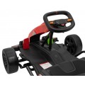 Rychlá 3 Drift dětská baterie motokára červená Drift funkce 2x150W motory LED rádiové pásy