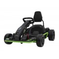 Rychlá 3 Drift dětská baterie motokára černá + funkce driftování + 2x150W motory + LED rádio + pásy