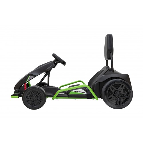 Rychlá 3 Drift dětská baterie motokára černá + funkce driftování + 2x150W motory + LED rádio + pásy
