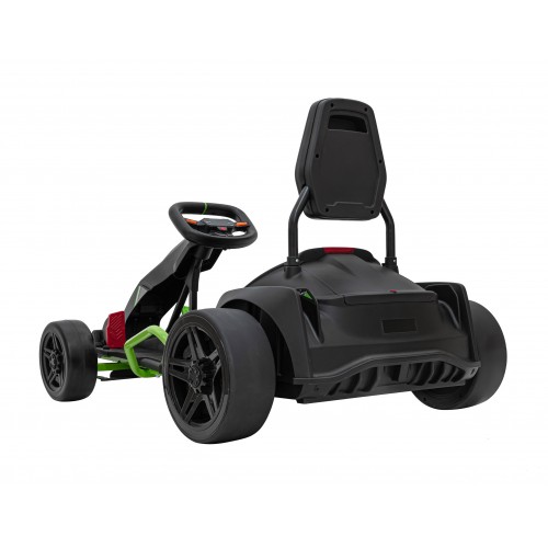 Rychlá 3 Drift dětská baterie motokára černá + funkce driftování + 2x150W motory + LED rádio + pásy