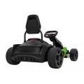 Rychlá 3 Drift dětská baterie motokára černá + funkce driftování + 2x150W motory + LED rádio + pásy