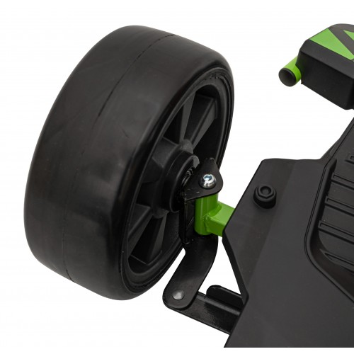 Rychlá 3 Drift dětská baterie motokára černá + funkce driftování + 2x150W motory + LED rádio + pásy