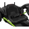 Rychlá 3 Drift dětská baterie motokára černá + funkce driftování + 2x150W motory + LED rádio + pásy