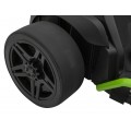 Rychlá 3 Drift dětská baterie motokára černá + funkce driftování + 2x150W motory + LED rádio + pásy