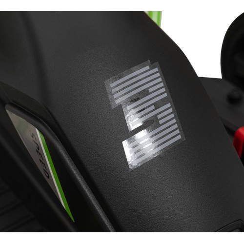 Rychlá 3 Drift dětská baterie motokára černá + funkce driftování + 2x150W motory + LED rádio + pásy