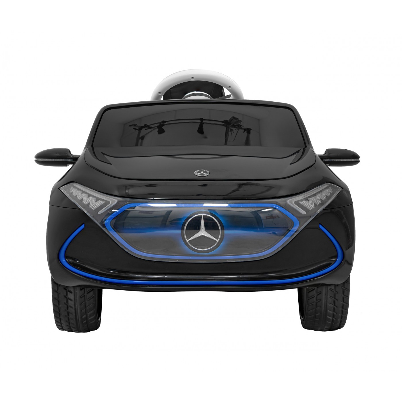 Mercedes Benz AMG EQA Kids černý + dálkové ovládání + 5bodové pásy + EVA + MP3 displej + LED