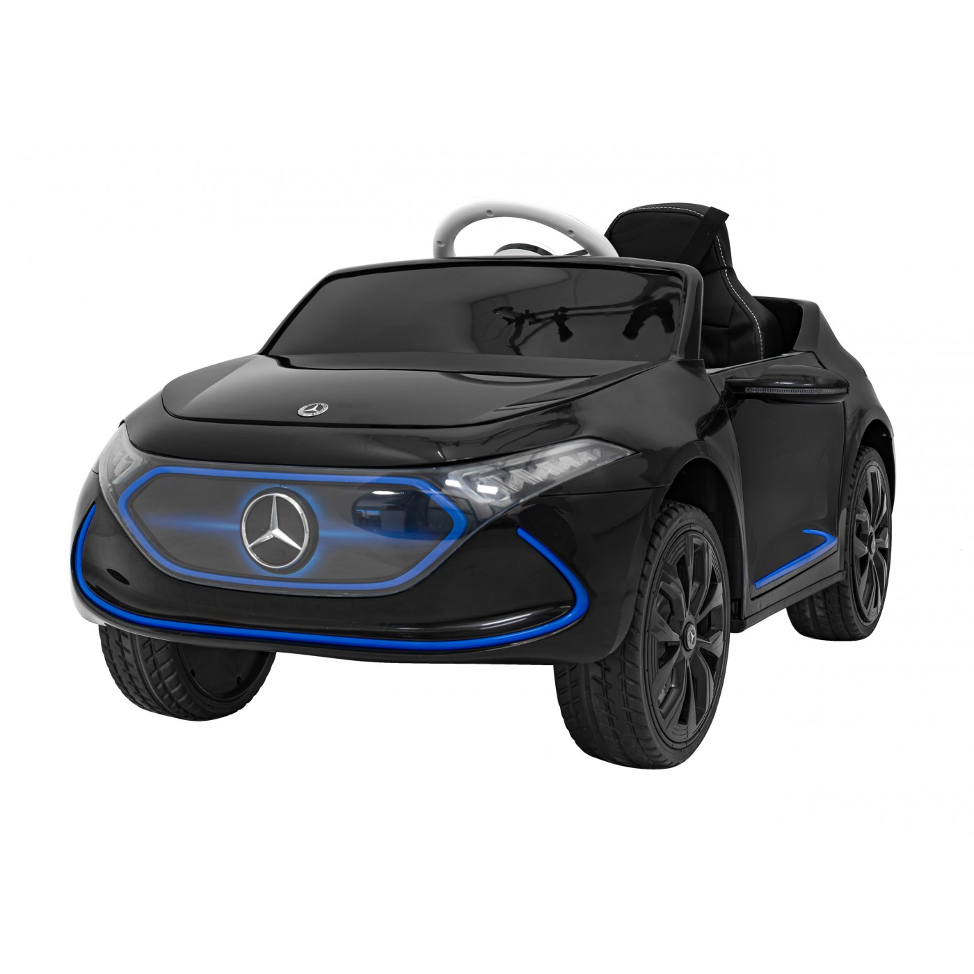 Mercedes Benz AMG EQA Kids černý + dálkové ovládání + 5bodové pásy + EVA + MP3 displej + LED
