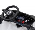 Mercedes Benz AMG EQA dětská bílá + dálkové ovládání + 5 bodové pásy + EVA + MP3 displej + LED