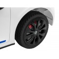 Mercedes Benz AMG EQA dětská bílá + dálkové ovládání + 5 bodové pásy + EVA + MP3 displej + LED