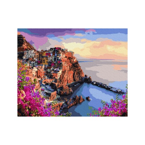 Malování podle čísel Jasné barvy Sicílie 40x50 Plátno + Barvy + Štětce
