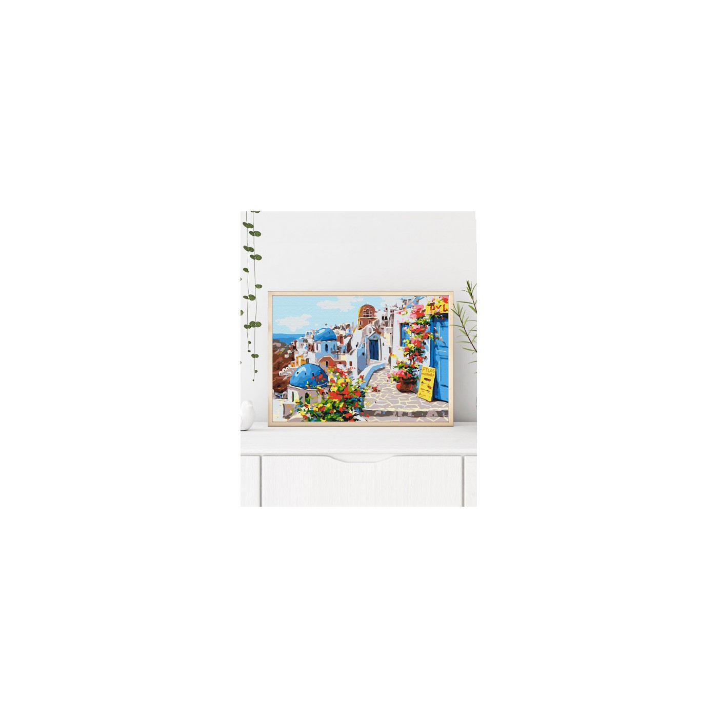 Malba Santorini čísla 40x50 Plátno + Barvy + Štětce