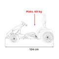 Rychlá 3 Drift dětská baterie motokára černá + funkce driftování + 2x150W motory + LED rádio + pásy