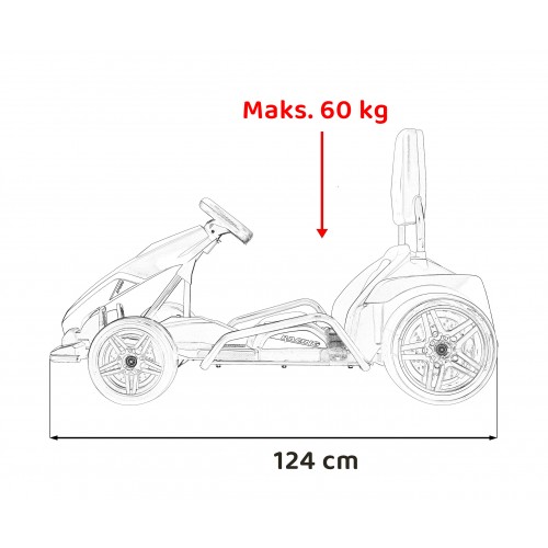 Motokára Fast 3 Drift na baterii pro děti bílá + funkce Drift 2x150W motory + LED rádio + pásy