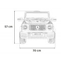 Mercedes AMG G63 Dětský červený dálkový MP3 LED pomalý start EVA PÁSY