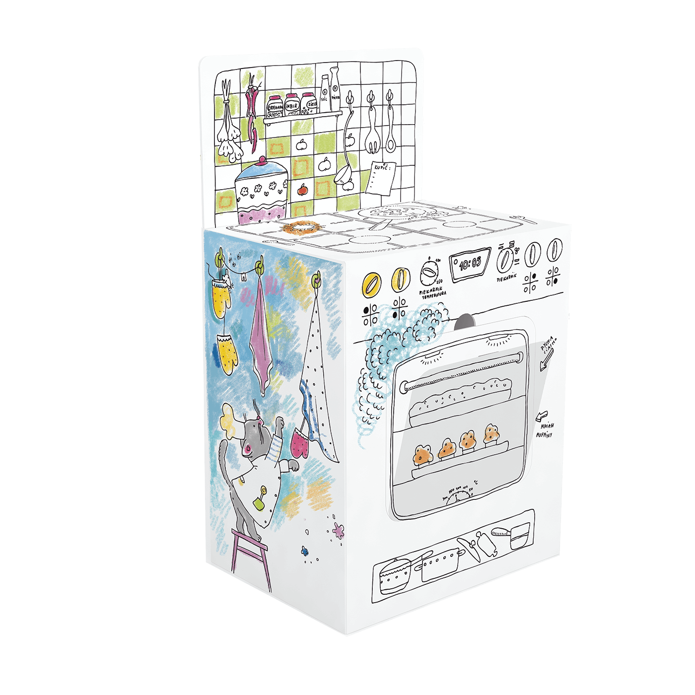 Prostorová omalovánka „Kitchen“ XXL pro děti