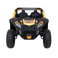 Buggy ATV Strong Racing pro 2 děti zlatý  + Bezkartáčový motor + Nafukovací kola + Audio LED