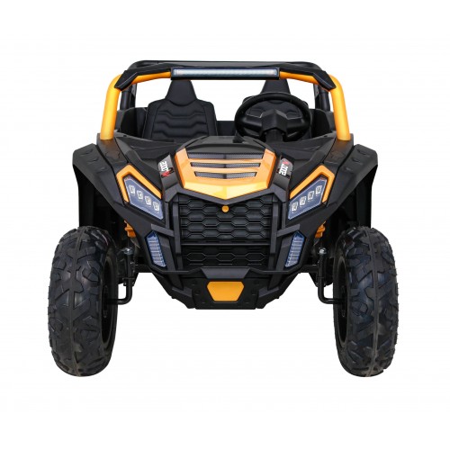 Buggy ATV Strong Racing pro 2 děti zlatý  + Bezkartáčový motor + Nafukovací kola + Audio LED