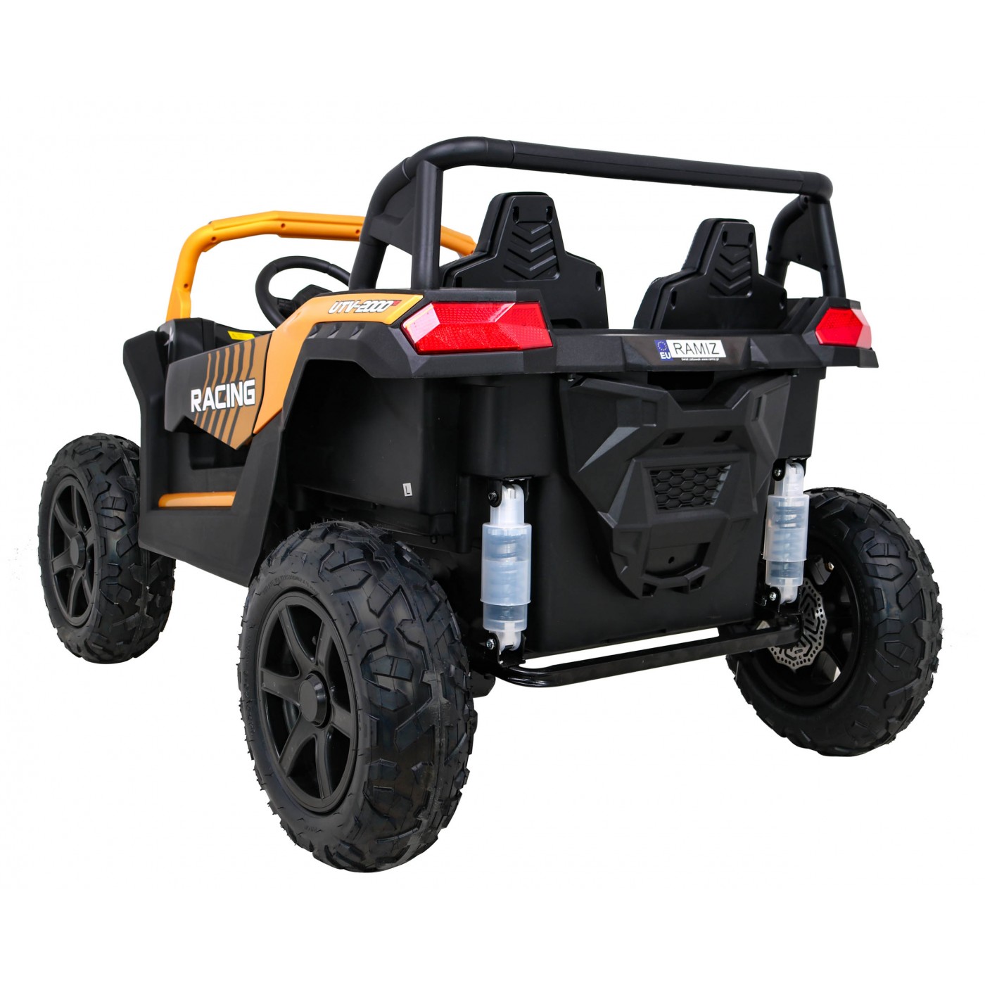 Buggy ATV Strong Racing pro 2 děti zlatý  + Bezkartáčový motor + Nafukovací kola + Audio LED