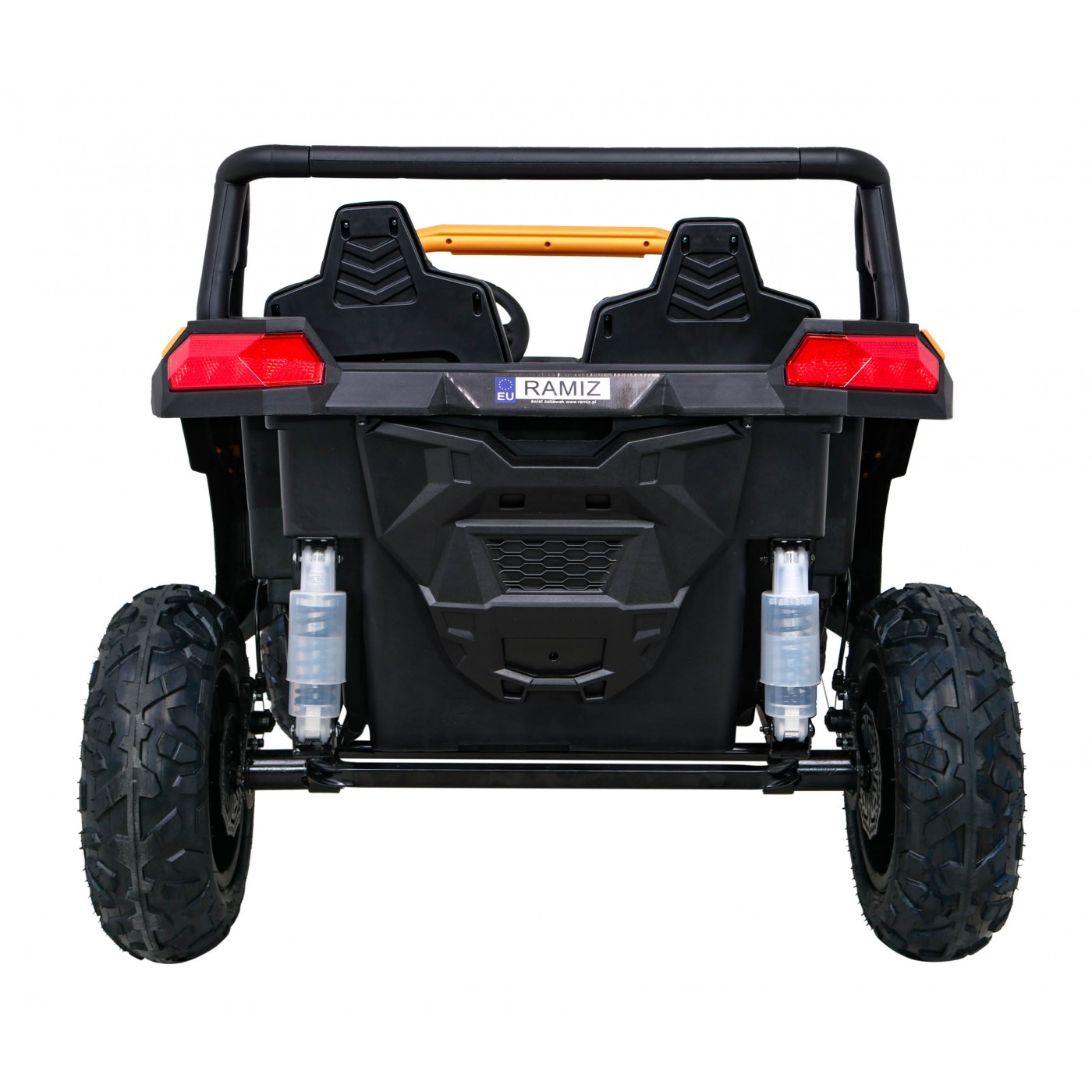 Buggy ATV Strong Racing pro 2 děti zlatý  + Bezkartáčový motor + Nafukovací kola + Audio LED
