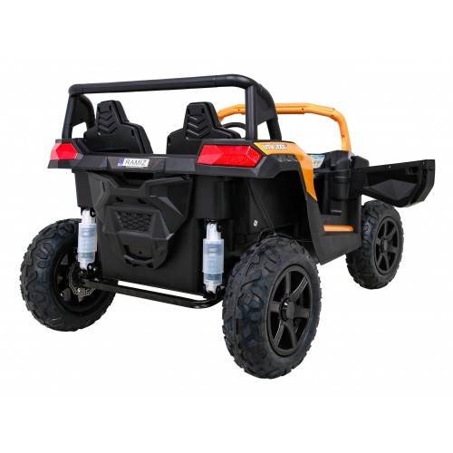 Buggy ATV Strong Racing pro 2 děti zlatý  + Bezkartáčový motor + Nafukovací kola + Audio LED