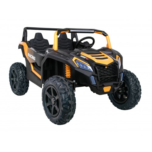 Buggy ATV Strong Racing pro 2 děti zlatý  + Bezkartáčový motor + Nafukovací kola + Audio LED