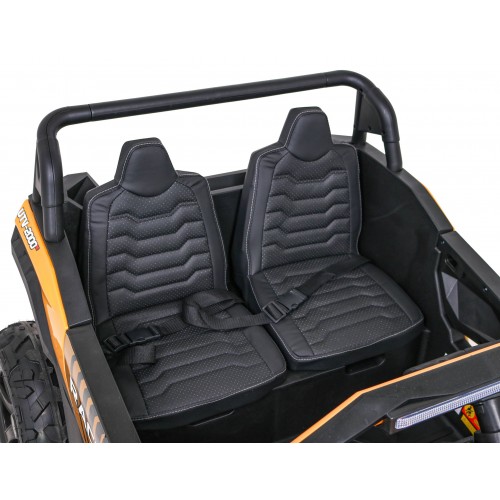 Buggy ATV Strong Racing pro 2 děti zlatý  + Bezkartáčový motor + Nafukovací kola + Audio LED