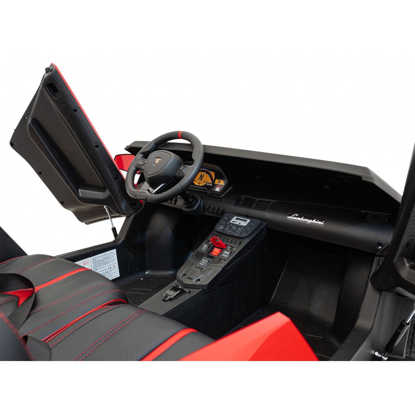 Lamborghini Aventador SV vozidlo červené