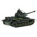 Dálkově ovládané 2 tanky T-34 vs. tygří tanky pro děti 3+ střelecké modely 1:28 + velká bitva tanků + zhasnutá světla