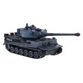 Dálkově ovládané 2 tanky T-34 vs. tygří tanky pro děti 3+ střelecké modely 1:28 + velká bitva tanků + zhasnutá světla