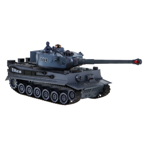Dálkově ovládané 2 tanky T-34 vs. tygří tanky pro děti 3+ střelecké modely 1:28 + velká bitva tanků + zhasnutá světla