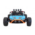 Auto Buggy Racing 5 pro děti na baterii Modré 2x200W Motory Dálkové ovládání Audio LED Pomalý Start
