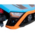 Auto Buggy Racing 5 pro děti na baterii Modré 2x200W Motory Dálkové ovládání Audio LED Pomalý Start