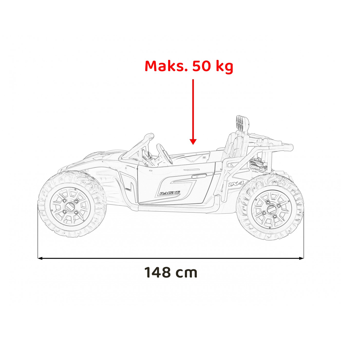 Závodní vozidlo Buggy 5 černé