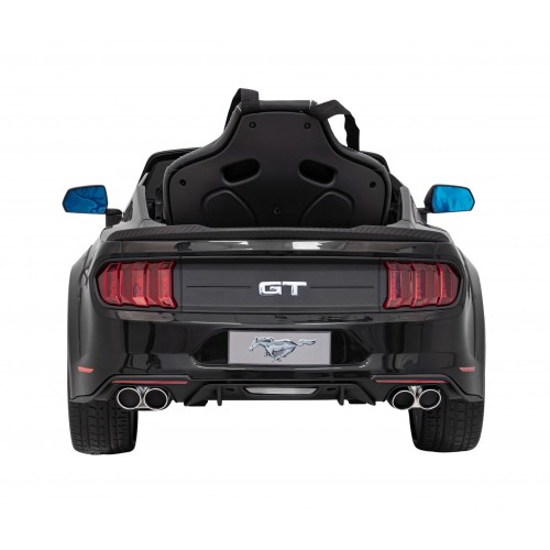 Autíčko Ford Mustang GT na baterii pro děti černá + Nastavení sedadla + LED audio + EVA + Pomalý start