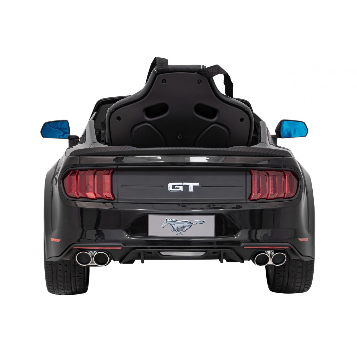 Autíčko Ford Mustang GT na baterii pro děti černá + Nastavení sedadla + LED audio + EVA + Pomalý start
