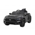 Autíčko Ford Mustang GT na baterii pro děti černá + Nastavení sedadla + LED audio + EVA + Pomalý start