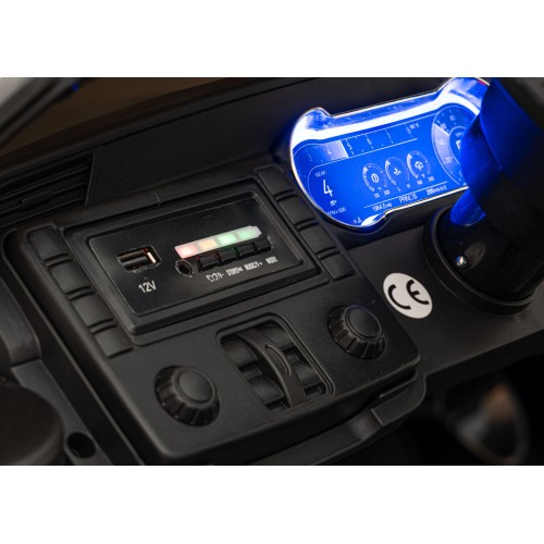 Autíčko Ford Mustang GT na baterii pro děti černá + Nastavení sedadla + LED audio + EVA + Pomalý start