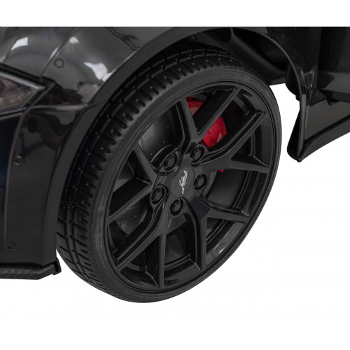 Autíčko Ford Mustang GT na baterii pro děti černá + Nastavení sedadla + LED audio + EVA + Pomalý start