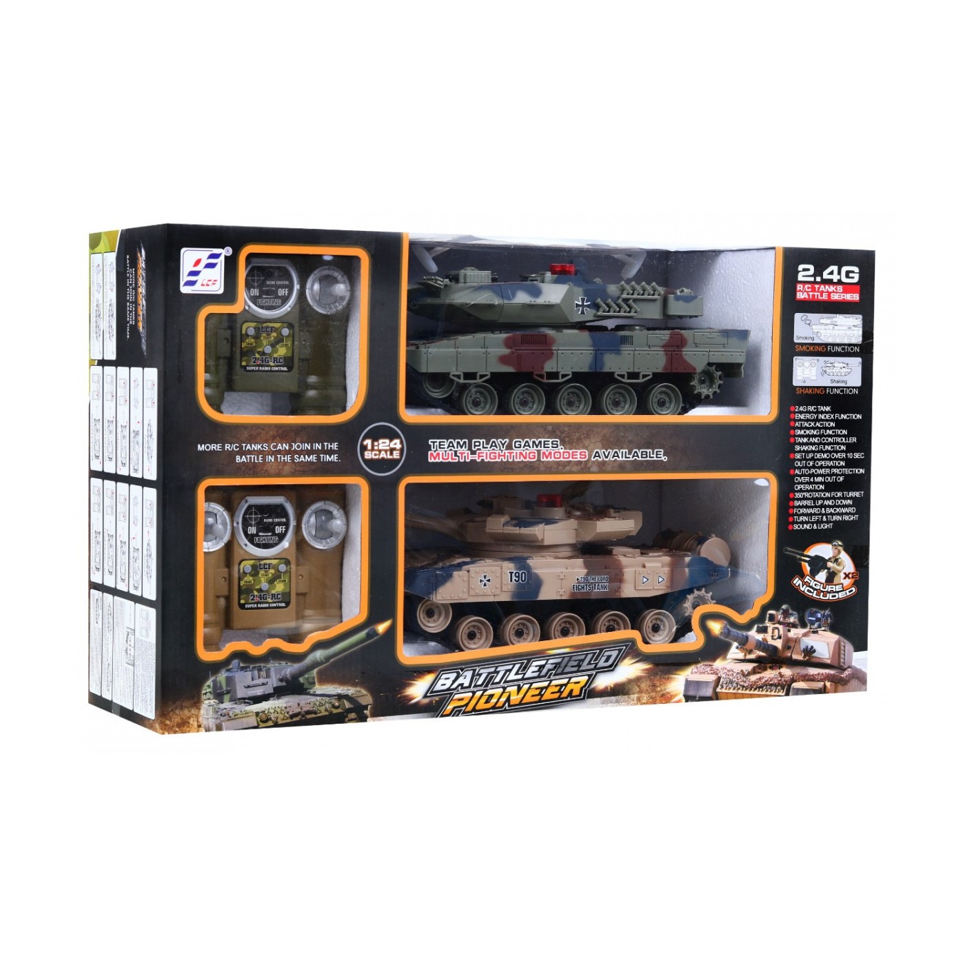 Bitva tanků s kouřem R/C 2.4G