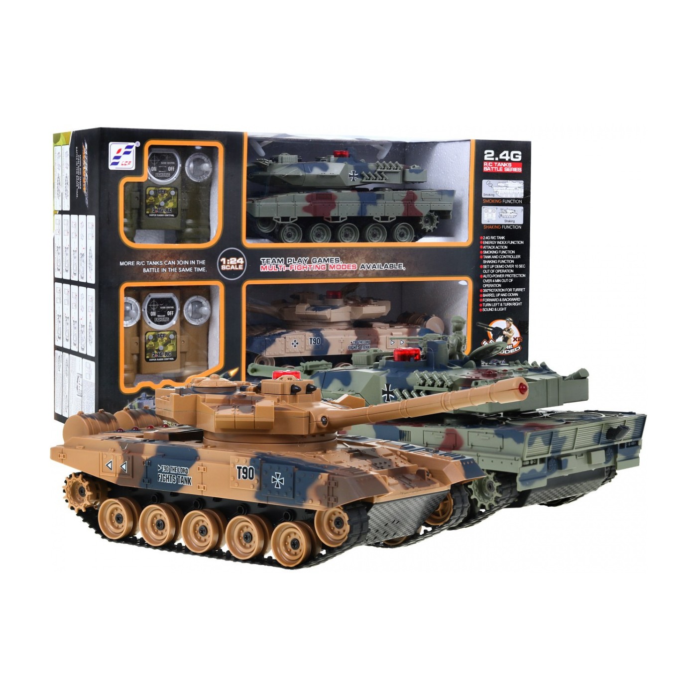 Bitva tanků s kouřem R/C 2.4G