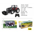 Červený R/C traktor s nakladačem